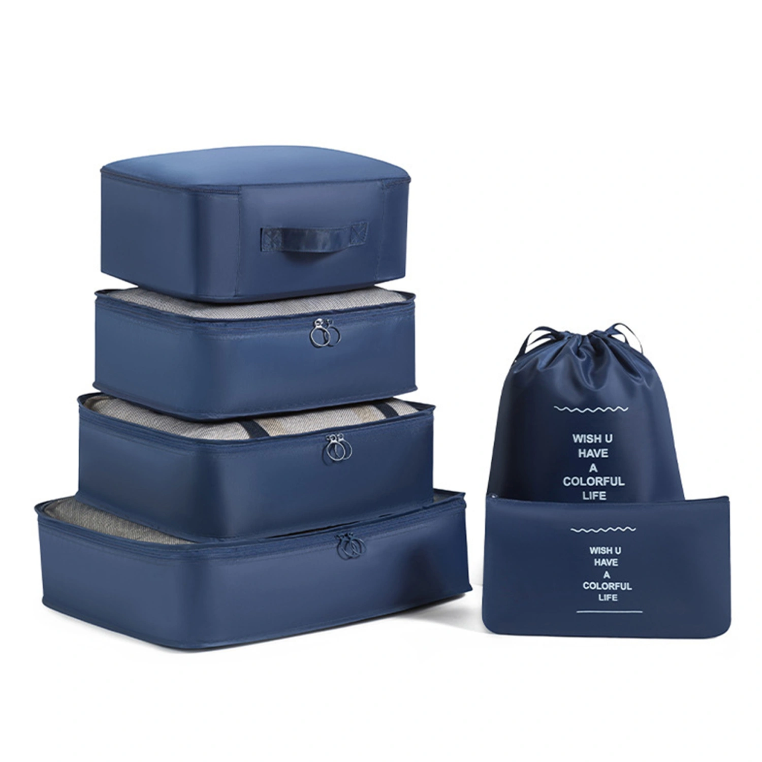 6 Set Packing Cubes for Suitcases, Travel Luggage Packing Organizers
