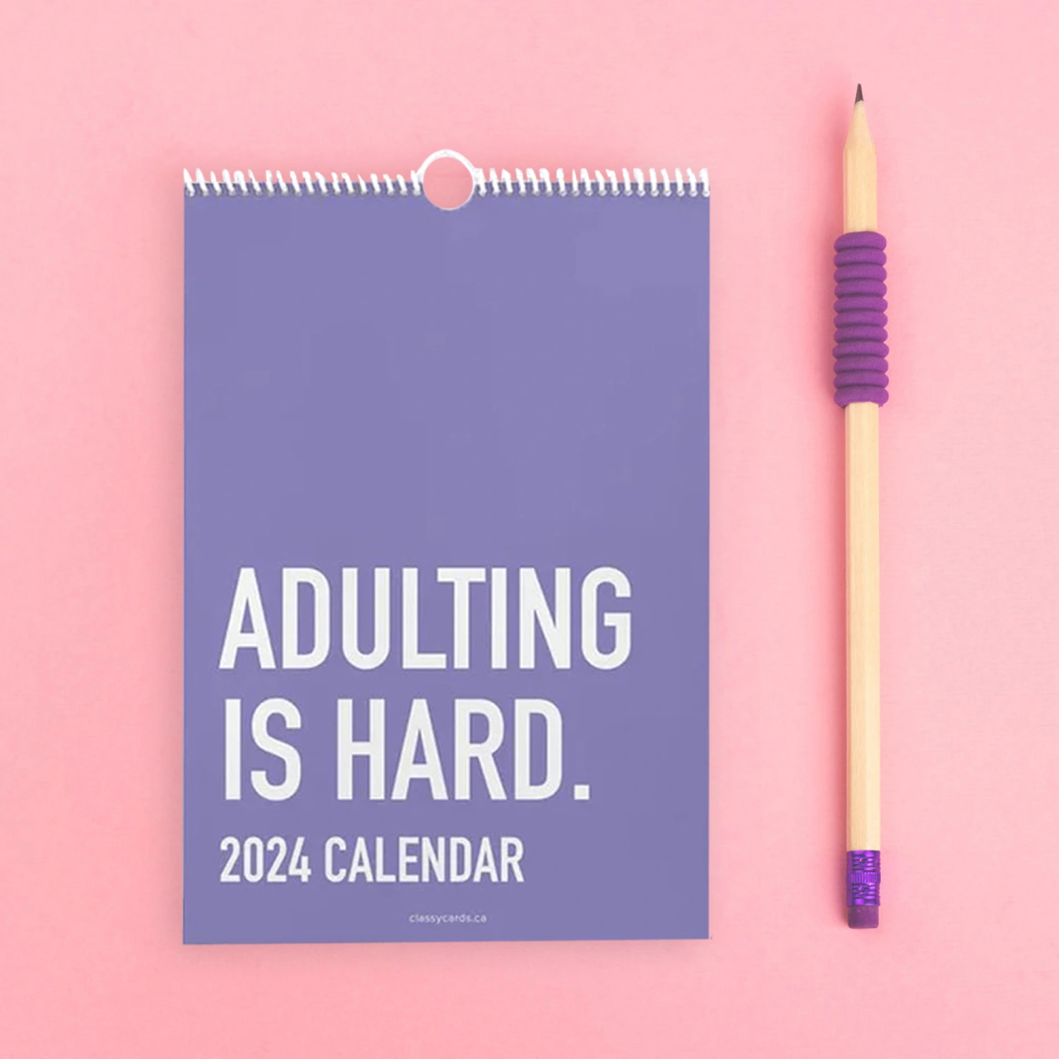 Adulting IS Hard 2024 Calendar, Monthly Inspirational Wall Calendar