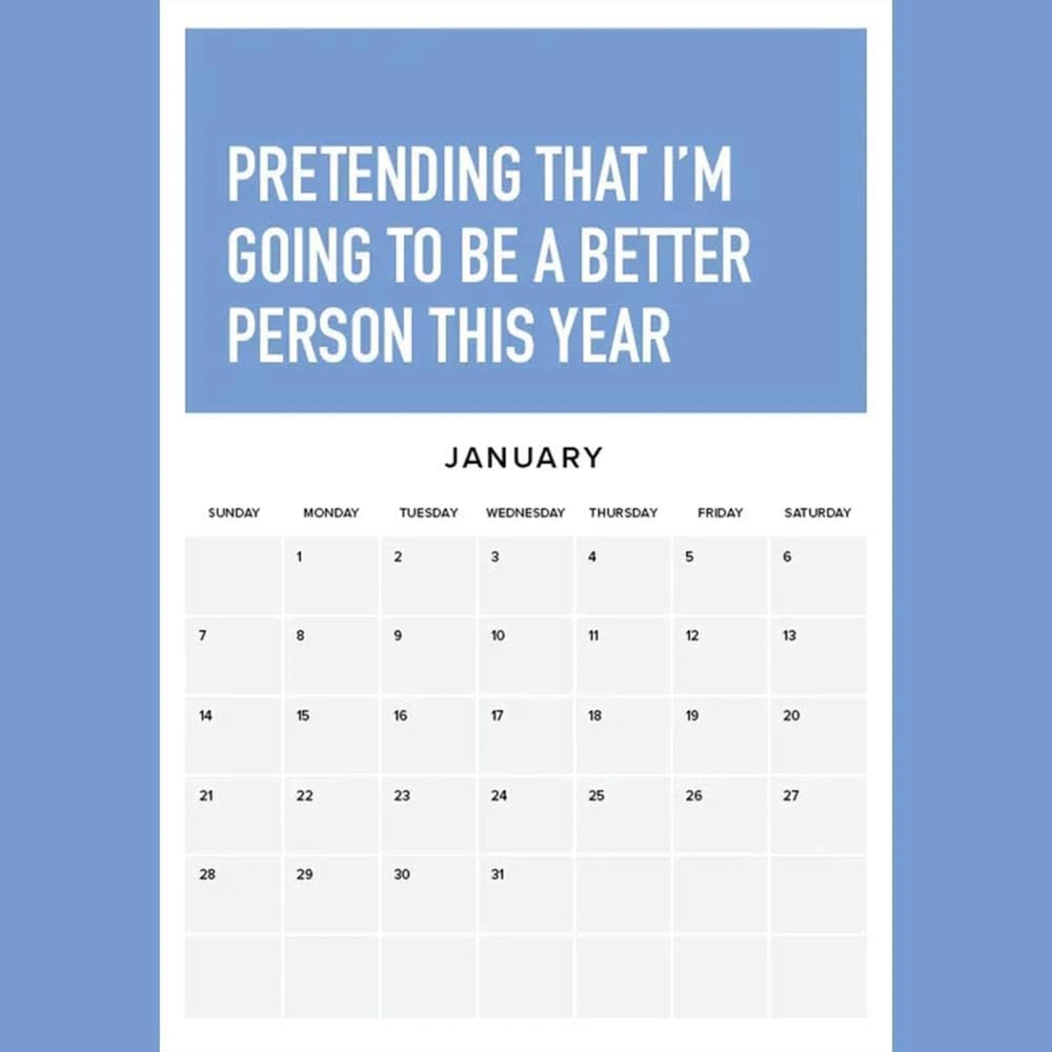Adulting IS Hard 2024 Calendar, Monthly Inspirational Wall Calendar