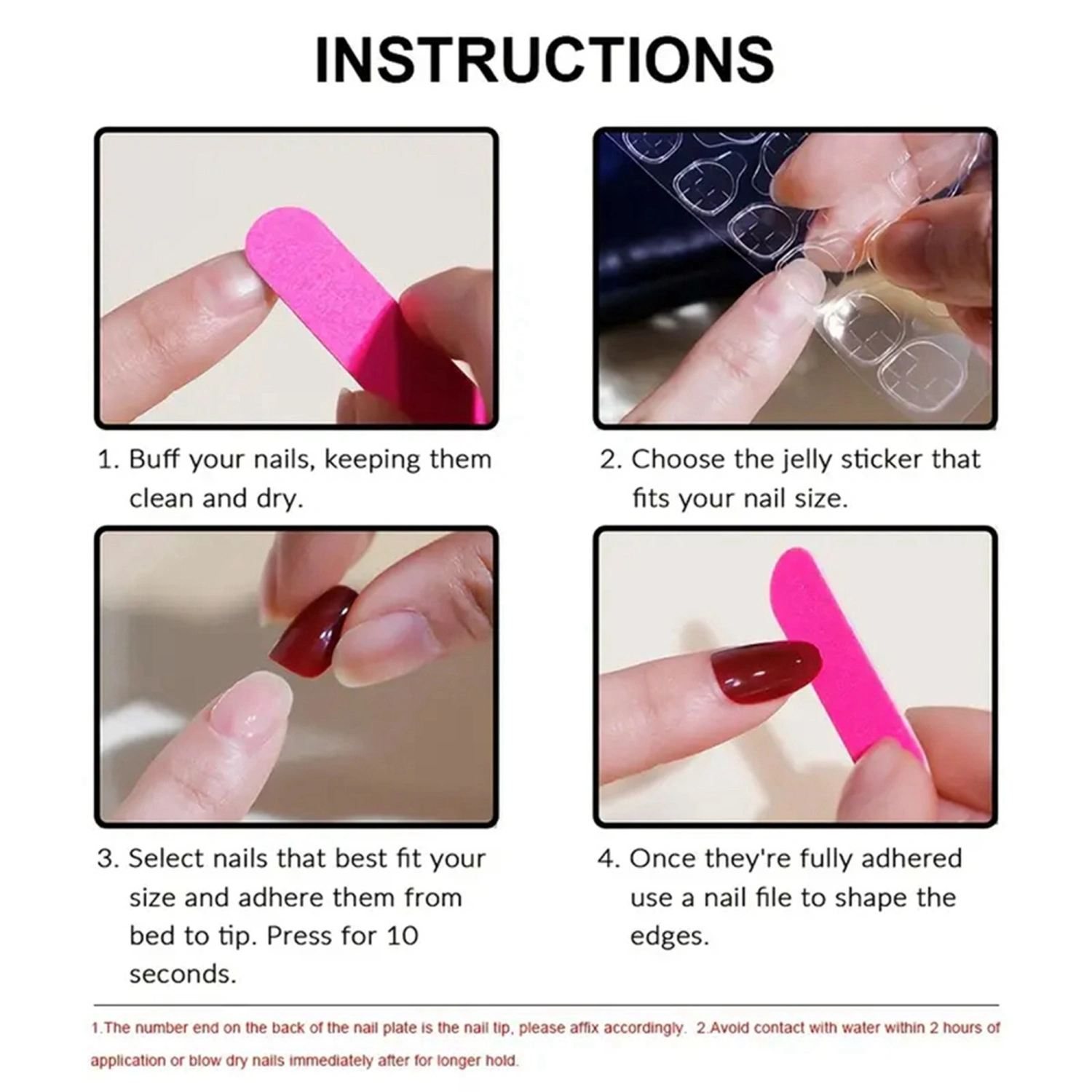 Halloween Press on Nails 24Pcs Bloody Design Long Fake Square Nails
