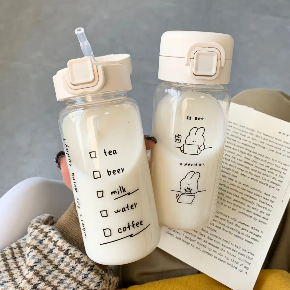 Creative Cute Work Log Plastic Sippy Cup