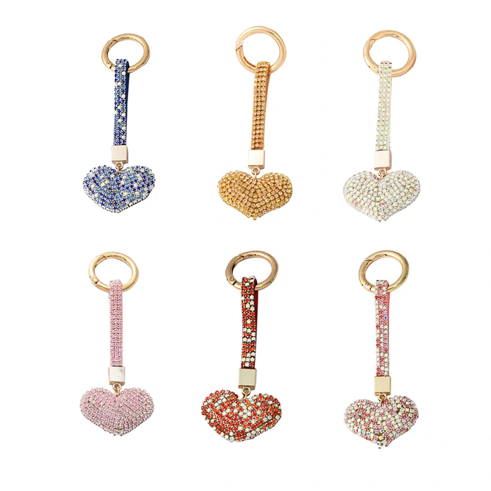 Creative Diamond Cute Heart Car Key Ring Pendant