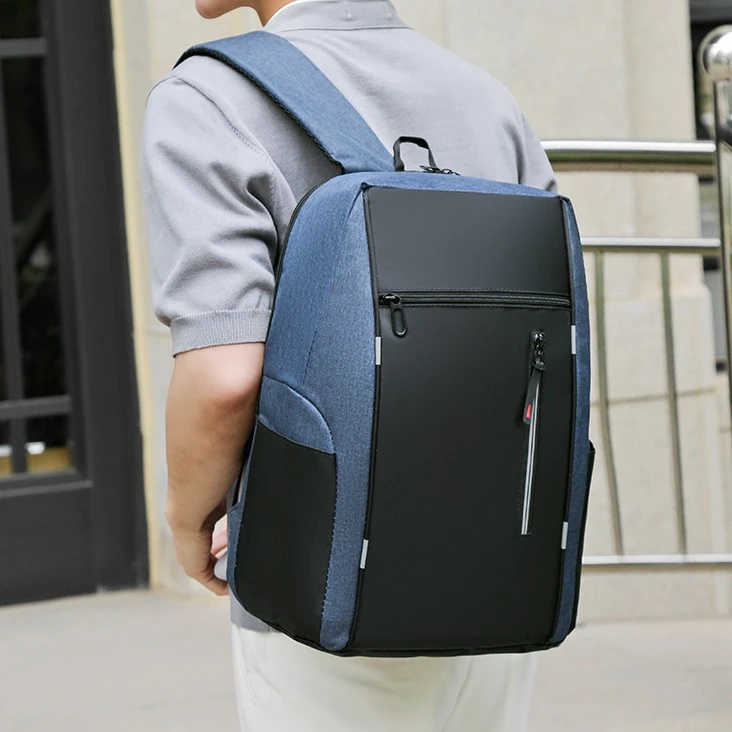 Men's Fashion Simple Multi-functional Large Capacity Schoolbag