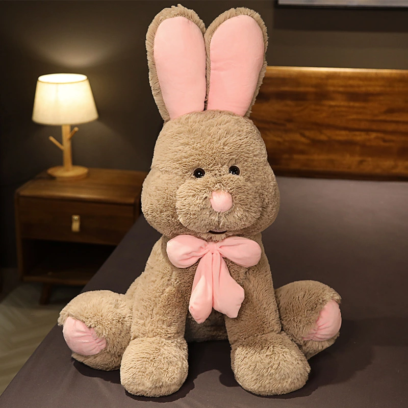 American Rabbit Plush Toy Bonnie Long Eared Rabbit Figurine Doll Large Cute Ragdoll