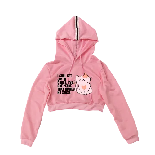 Cotton Sportswear Suit Short Hooded Sweatshirt and Straight Pants Custom Logo Print