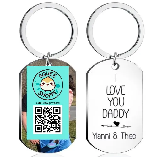 QR keychain tag SqueeShoppe