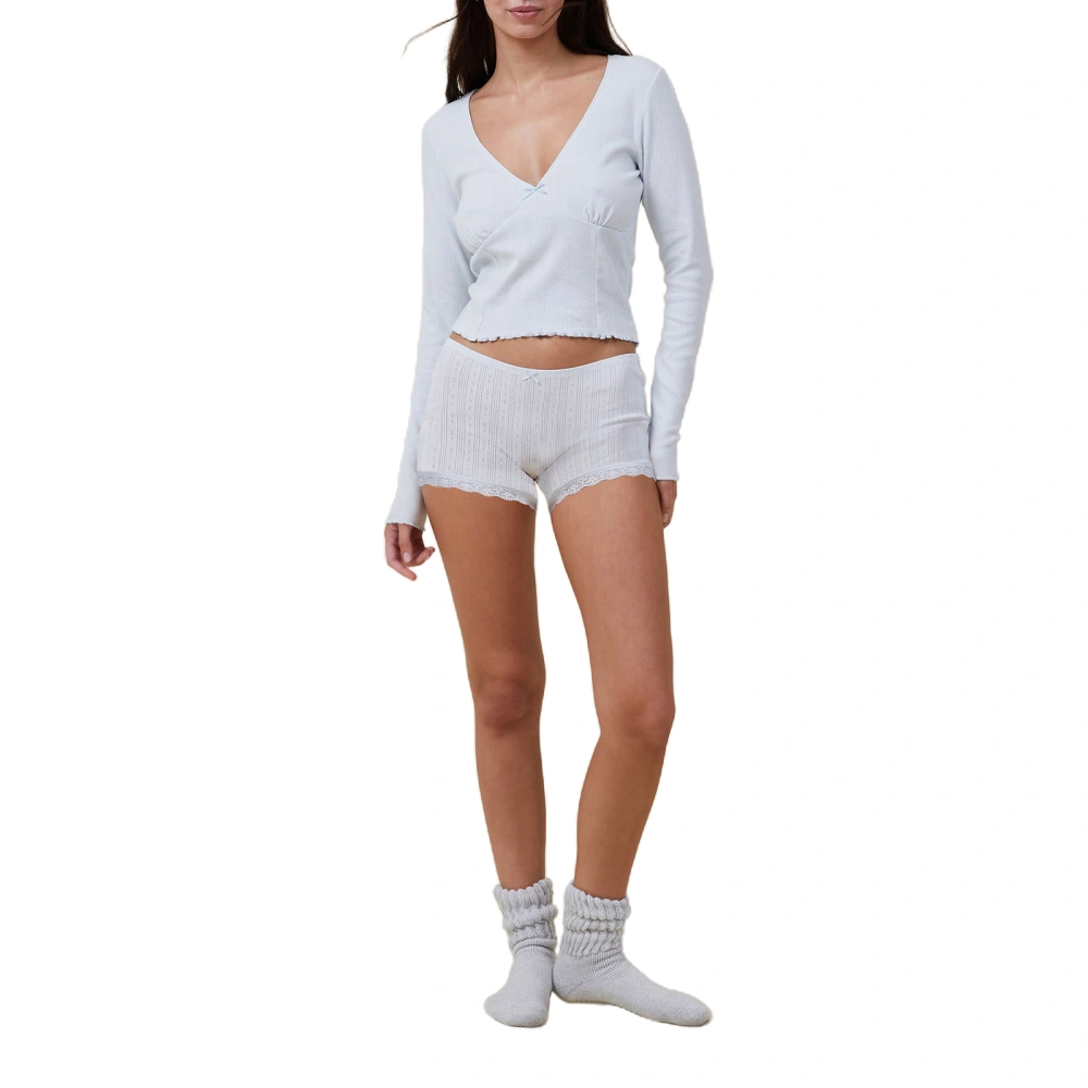 Women Pajamas Set 2 Pieces Loungewear Suits Short Tops and Shorts