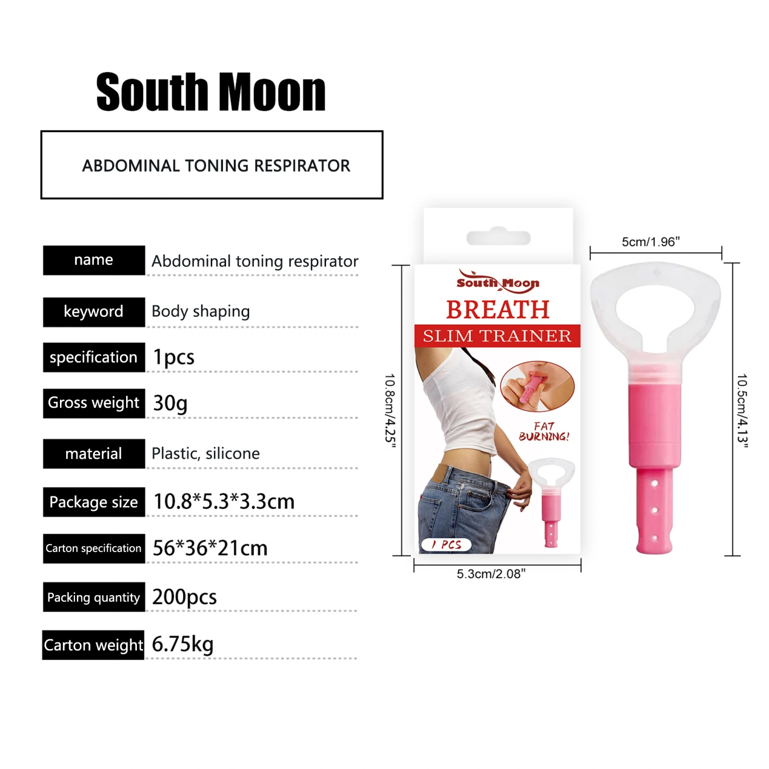 Breathing Exercise Device Abdominal Breathing Trainer Lung Exerciser