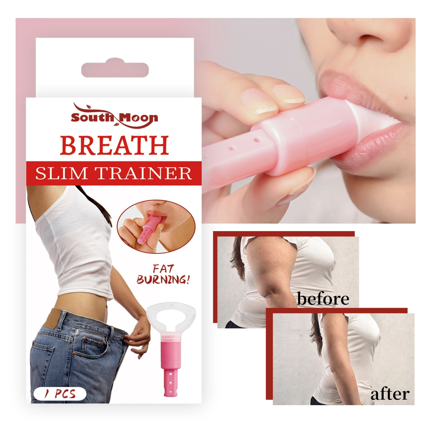 Breathing Exercise Device Abdominal Breathing Trainer Lung Exerciser