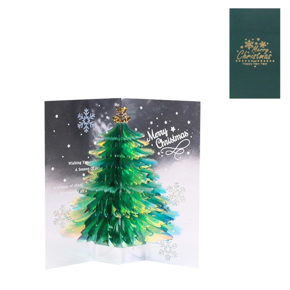 Christmas Greeting Card, 3D Tree Foldable Holiday Card Christmas Gift