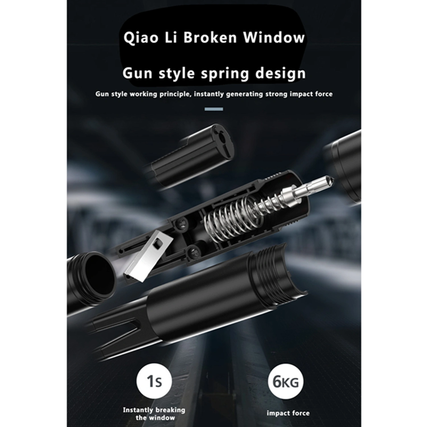 Window Glass Breaker, Portable Car Glass Breaker and Seatbelt Cutter