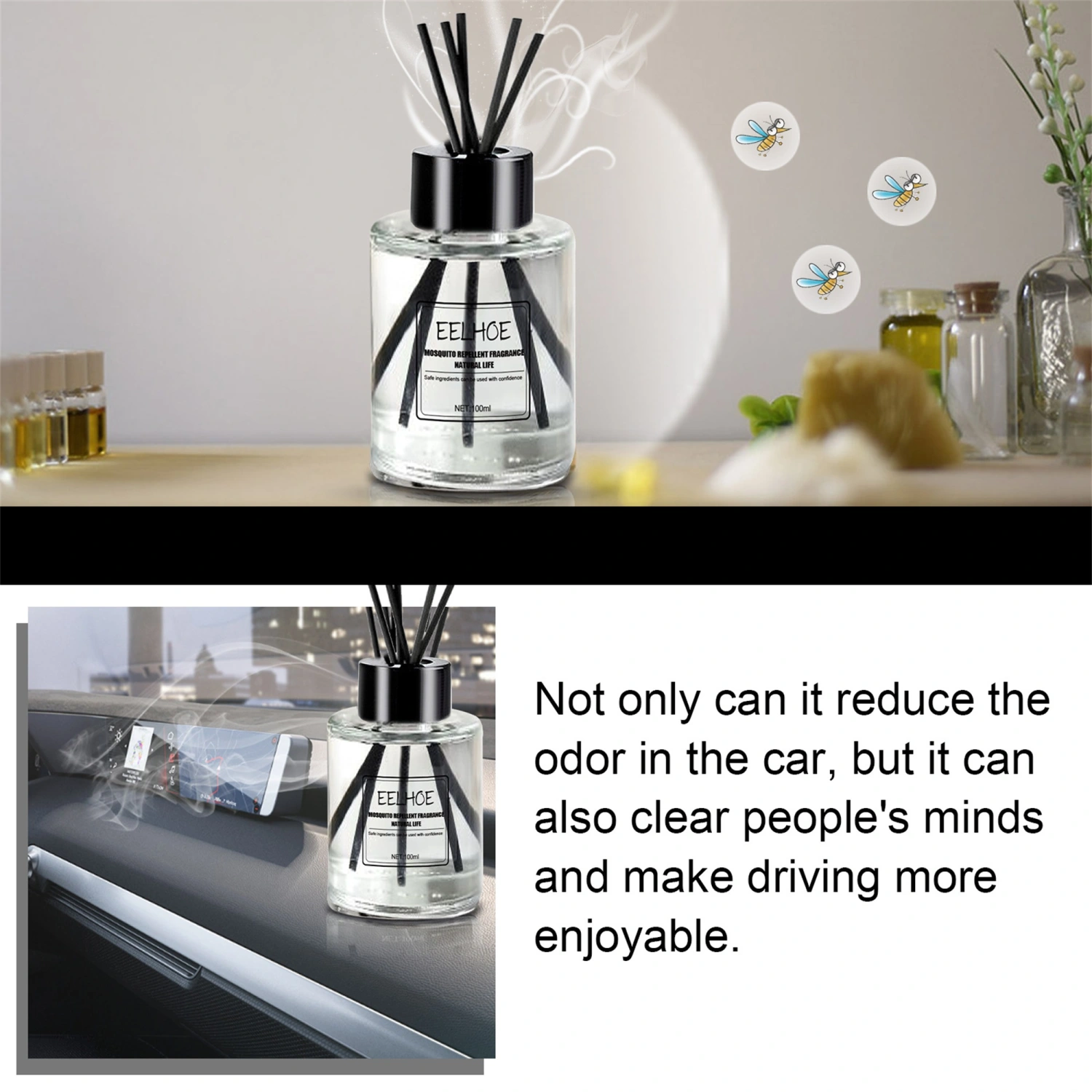 Car Air Freshener, Mosquito Repellent Remover Bathroom Fragrance