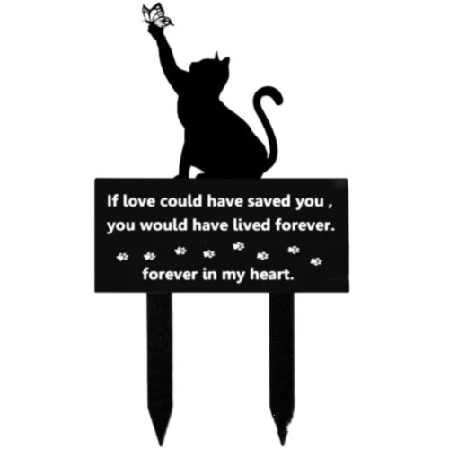 Cemetery Pile Waterproof Acrylic Dogs And Cats Pattern Memorial Pile