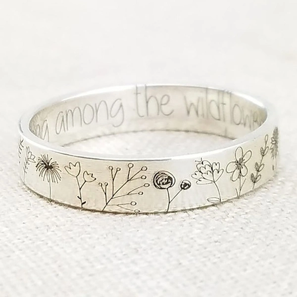 Delysia King “you belong among the wildflowers ”Flower ring