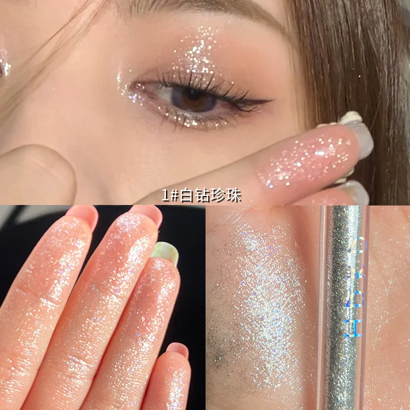 Makeup HDKD liquid eye shadow ins pearly fine glitter sleeping silkworm brightening liquid sequins big glitter crystal light makeup novice