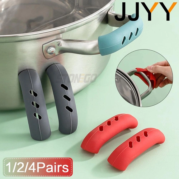 Silicone Heat Insulation Oven Mitt Glove Casserole Ear Pan Pot Holder Oven Grip Anti-hot Pot Clip Kitchen Accessories