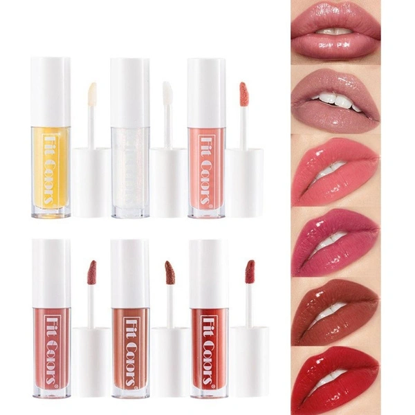 Sexy 6 Colors Ultra-Shiny Lip Pout Moisturizing Plumping Lip Gloss Long lasting Nourishing Lipstick Makeup Cosmetics