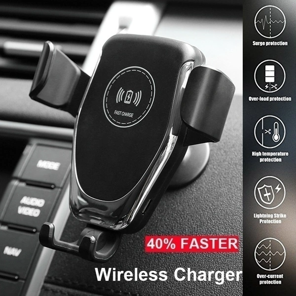 2023 New Wireless Charging Car Charger Dock 10W Fast Charger Air Outlet Car Phone Holder Stand for Iphone 14 13 12 11 Pro X Xs Xr 8 Plus Samsung Huawei P40 Pro