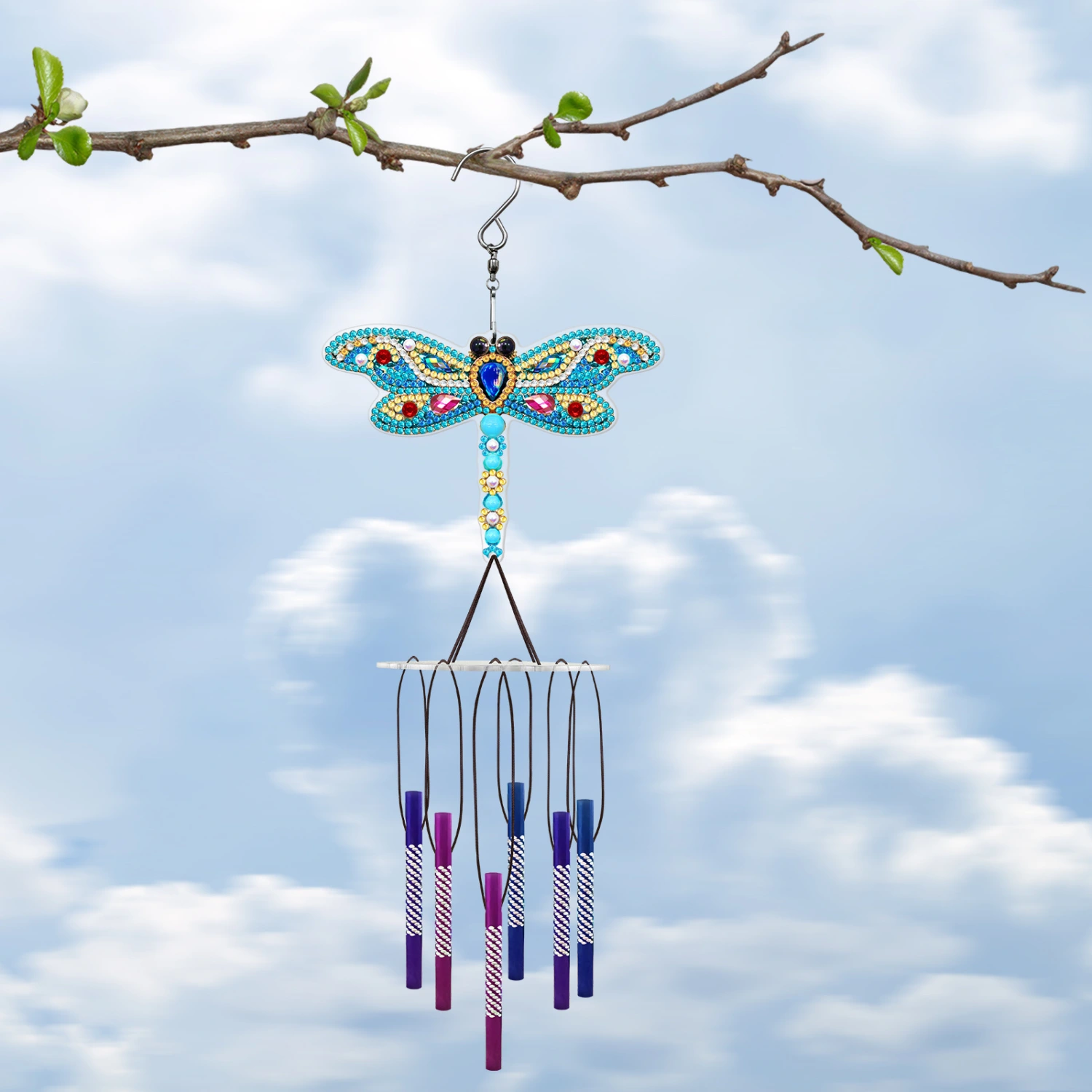 Diamond Painting Wind Chimes Foreign Trade Supply Wholesale Handmade Diamond Stickers