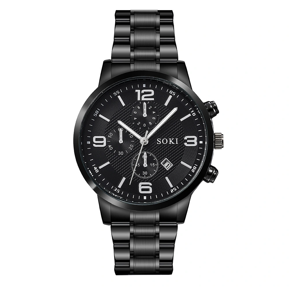 Casual Three-eye Calendar Watch Men's Business
