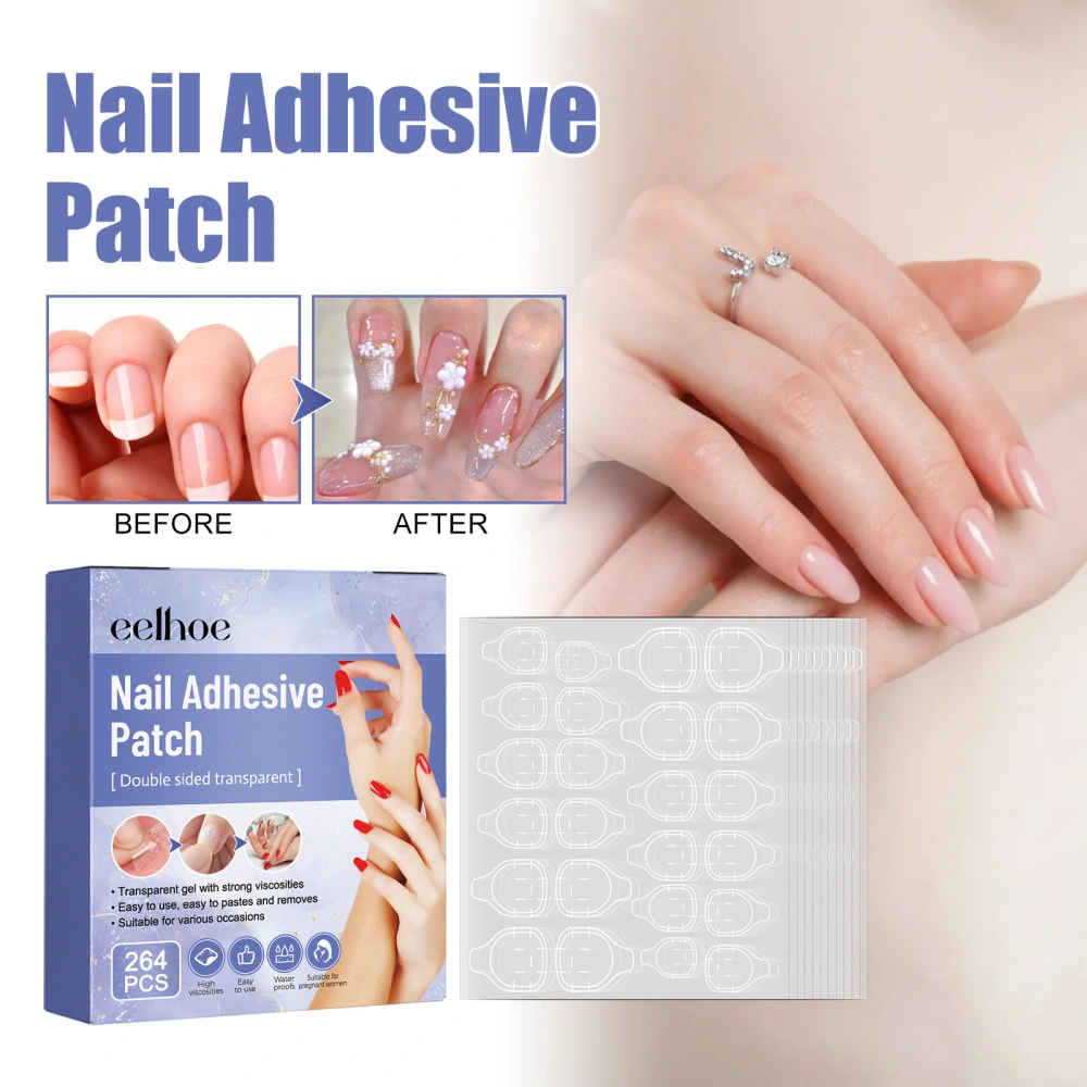 Double-sided Self-adhesive Nail Jelly Double-sided Adhesive Removable Seamless Waterproof