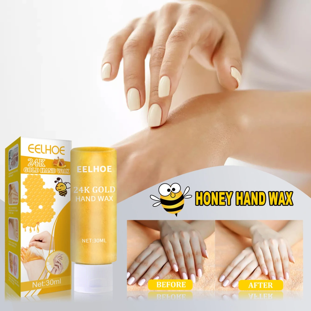 24K Gold Honey Hand Wax Mask Tender And Wet Moisturizing