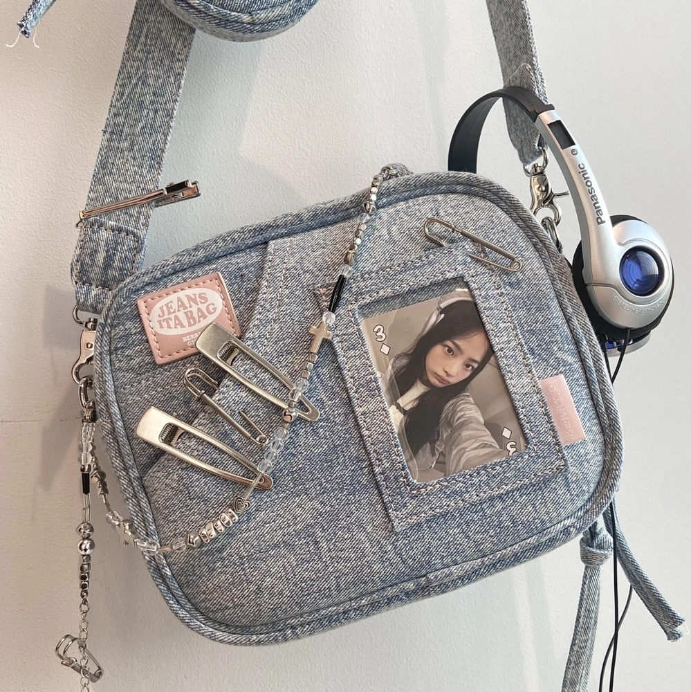 Versatile Handheld Leisure Mini Denim Bag Women