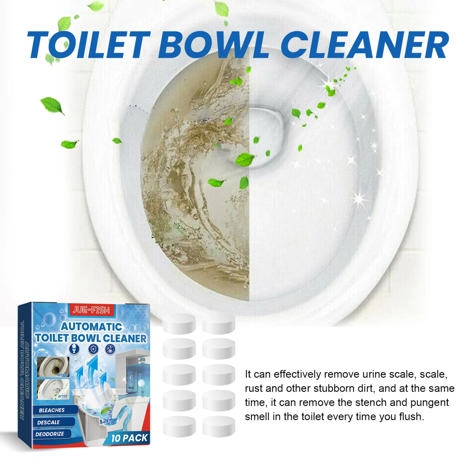 Toilet Cleaning Effervescent Tablets Cleaning Odor Fragrance