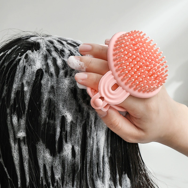 Soft Rubber Double-sided Shampoo Brush Massager