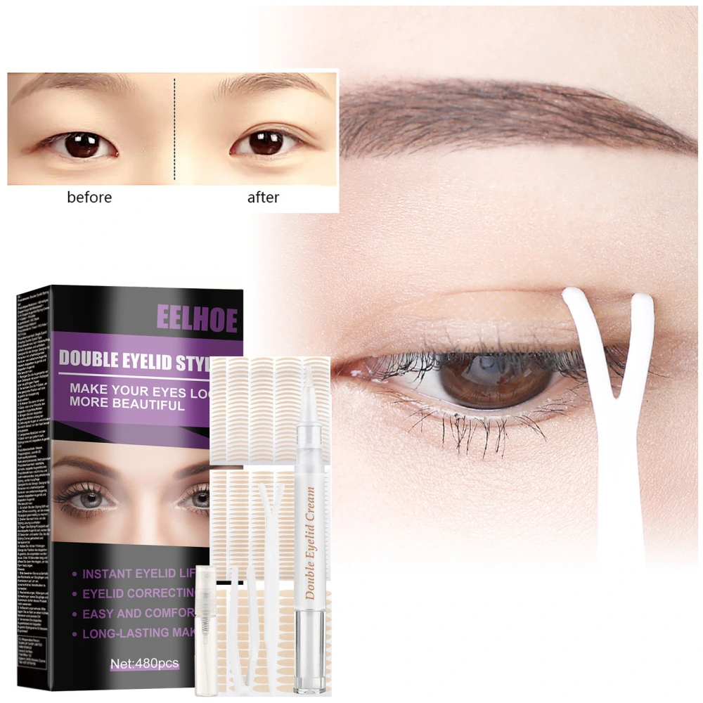 Double Eyelid Stickers Breathable Long-lasting Supernatural Eye Beauty Tape Suit