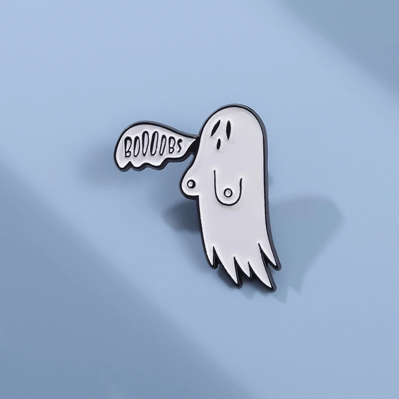 Ghost Pumpkin Badge Cartoon Pin Medal