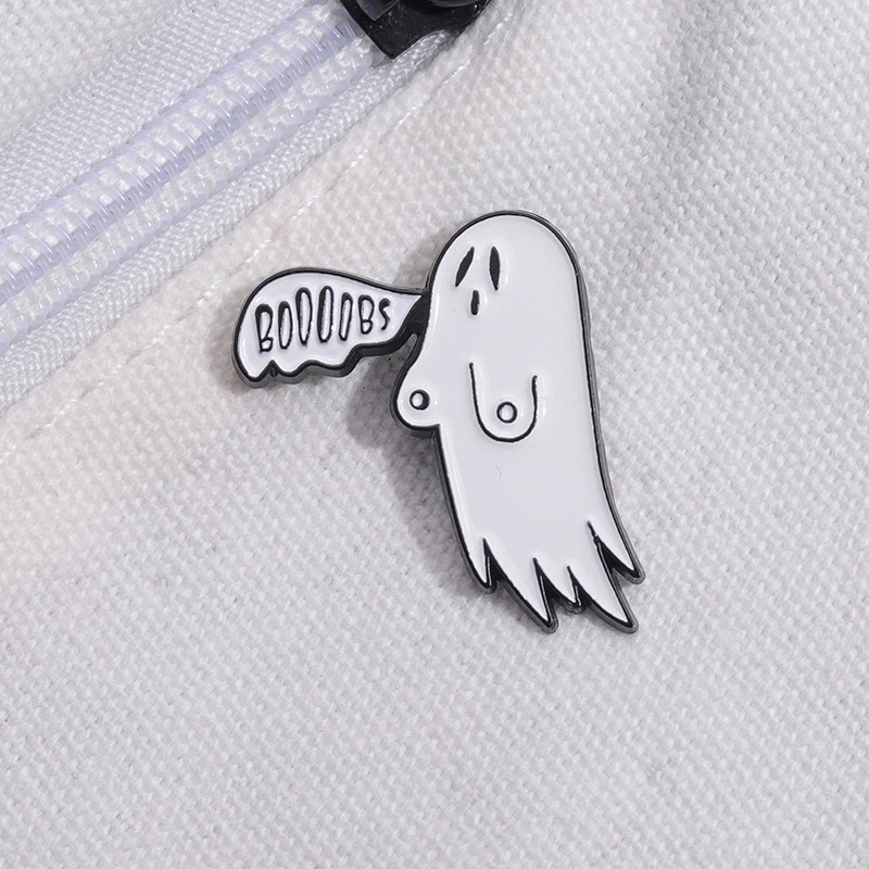 Ghost Pumpkin Badge Cartoon Pin Medal