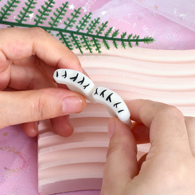 Eyelash Seal Silicone Seal Natural Simulation Lower Eyelash Stickers Makeup Stickers Convenient Cleaning Wholesale Delivery