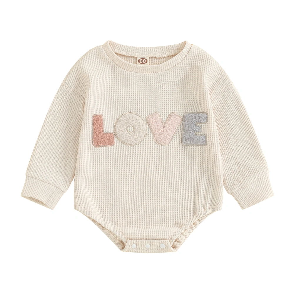 Baby Boys Girls Sweatshirts Rompers Letter Embroidery Jumpsuits