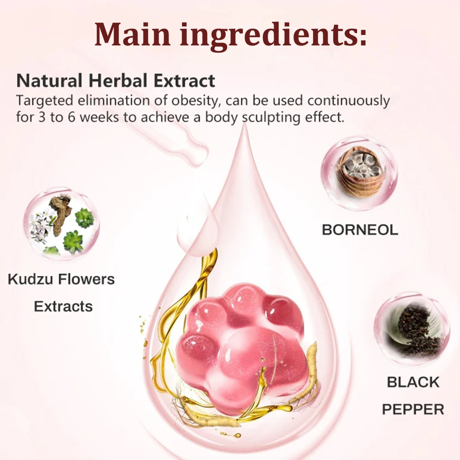 Herbal Soap, Nourishing Natural Scented Detoxing Slimming Body Soap
