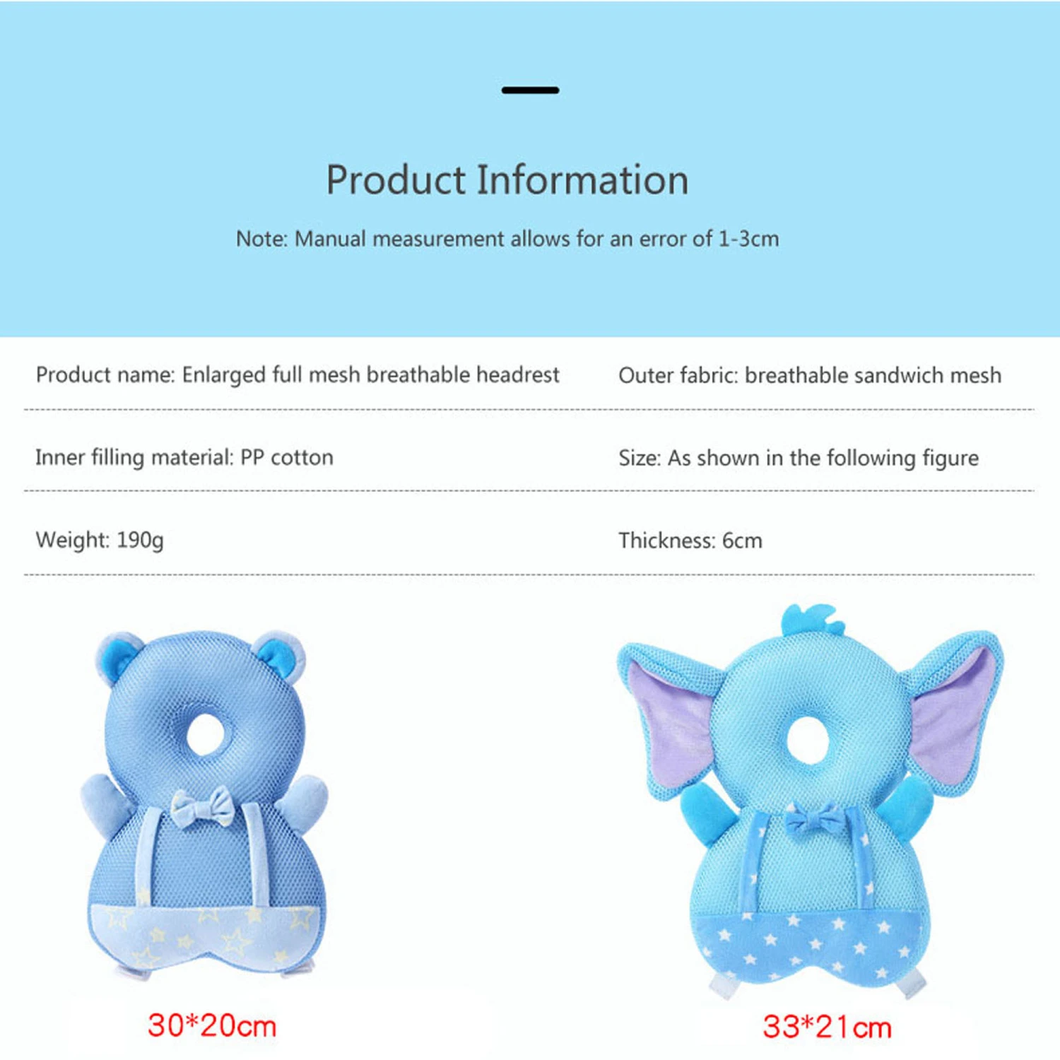 Baby Walkers Protective Toddler Adjustable Baby Head Protection