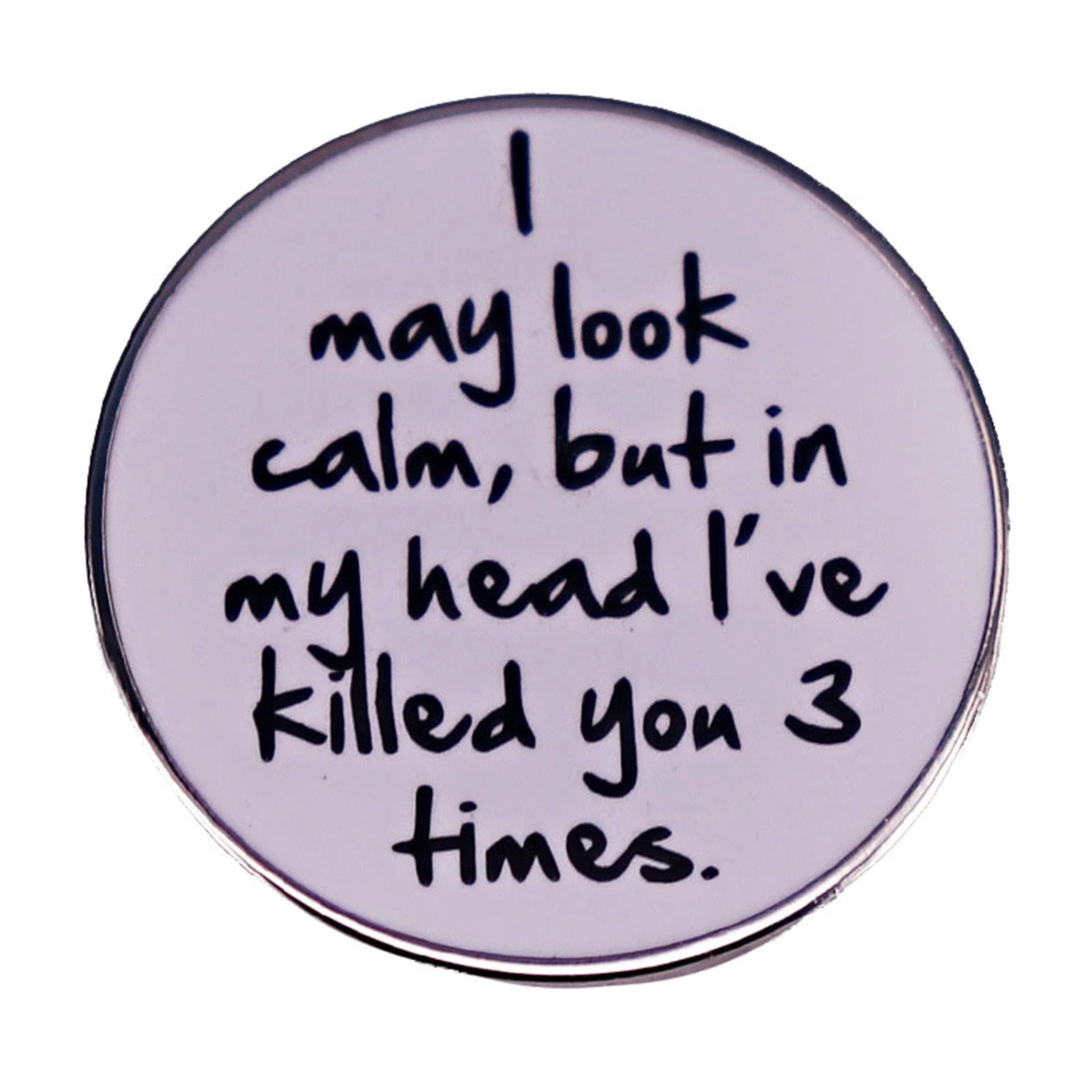 Letter Badge Pin Fashion Funny Brooches Scarf Shawl Pins for Women Men
