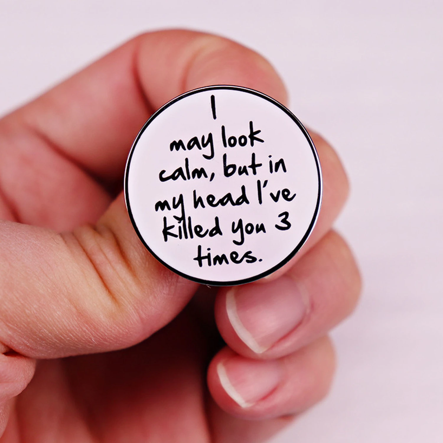 Letter Badge Pin Fashion Funny Brooches Scarf Shawl Pins for Women Men