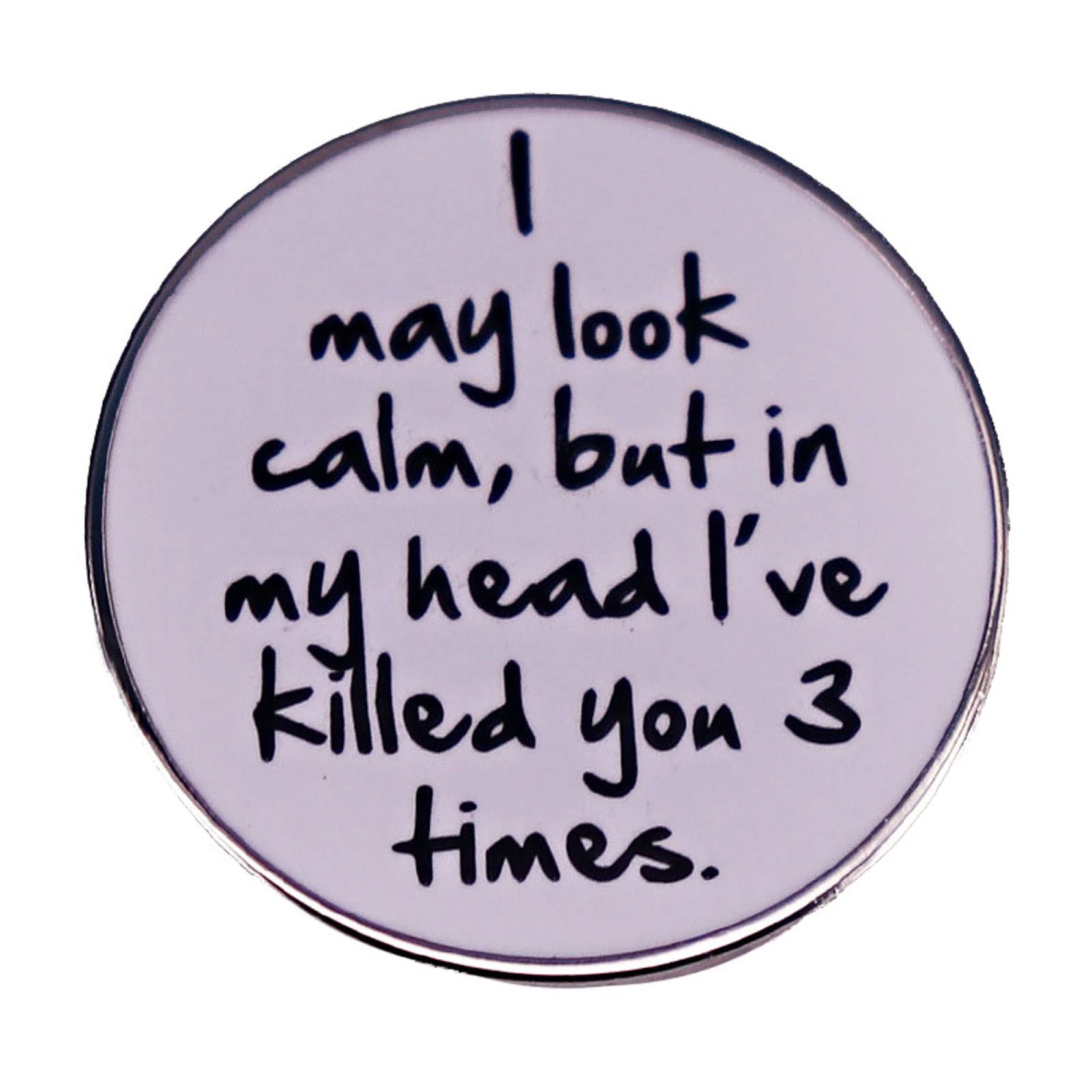 Letter Badge Pin Fashion Funny Brooches Scarf Shawl Pins for Women Men