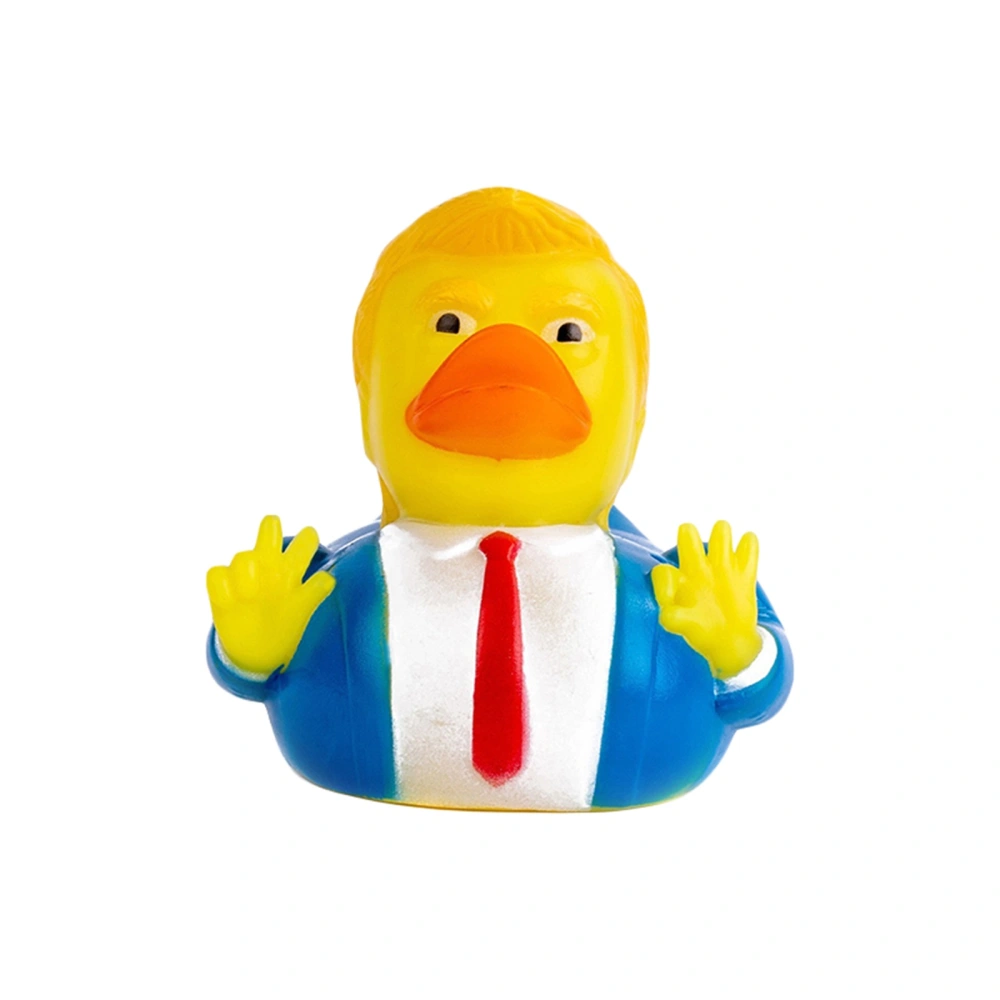 Baby Bath Toys Cute Suit Character/Flag Duck for Bathtub Shower Toys 