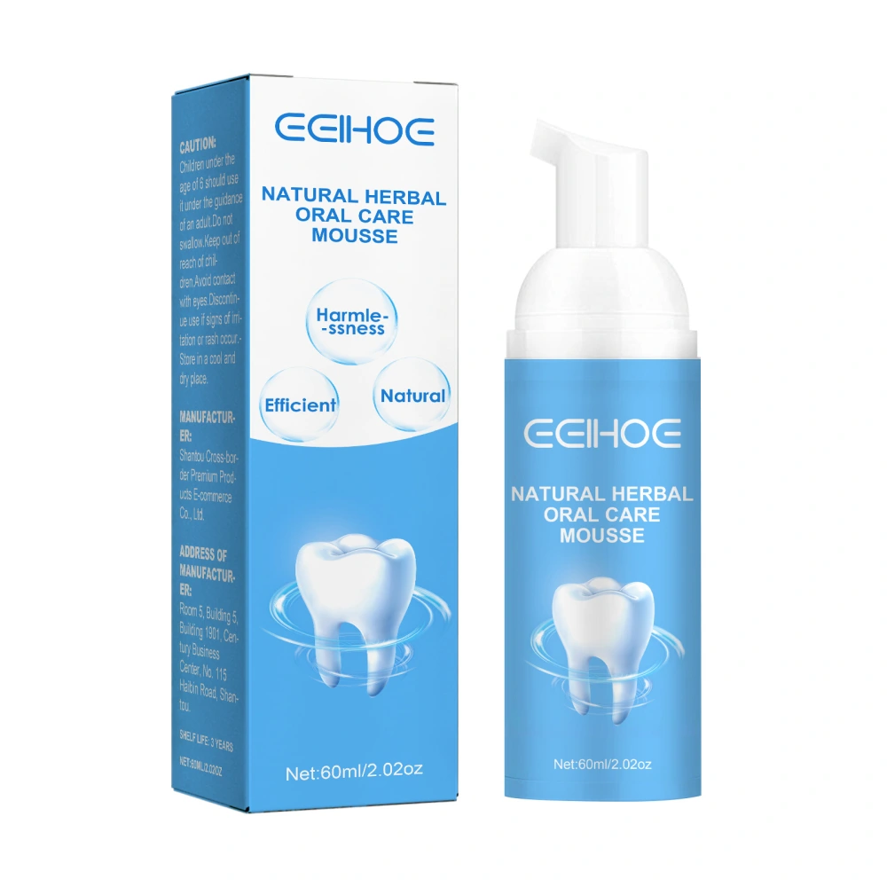 Herbal Toothpaste, Deep Cleaning Fresh Breath Teeth Whitening Mousse