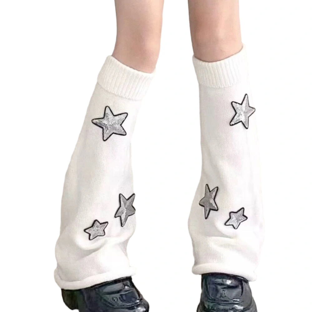 Women's Kawaii Leg Warmers Harajuku Star Leg Warmers Long Slouch Socks