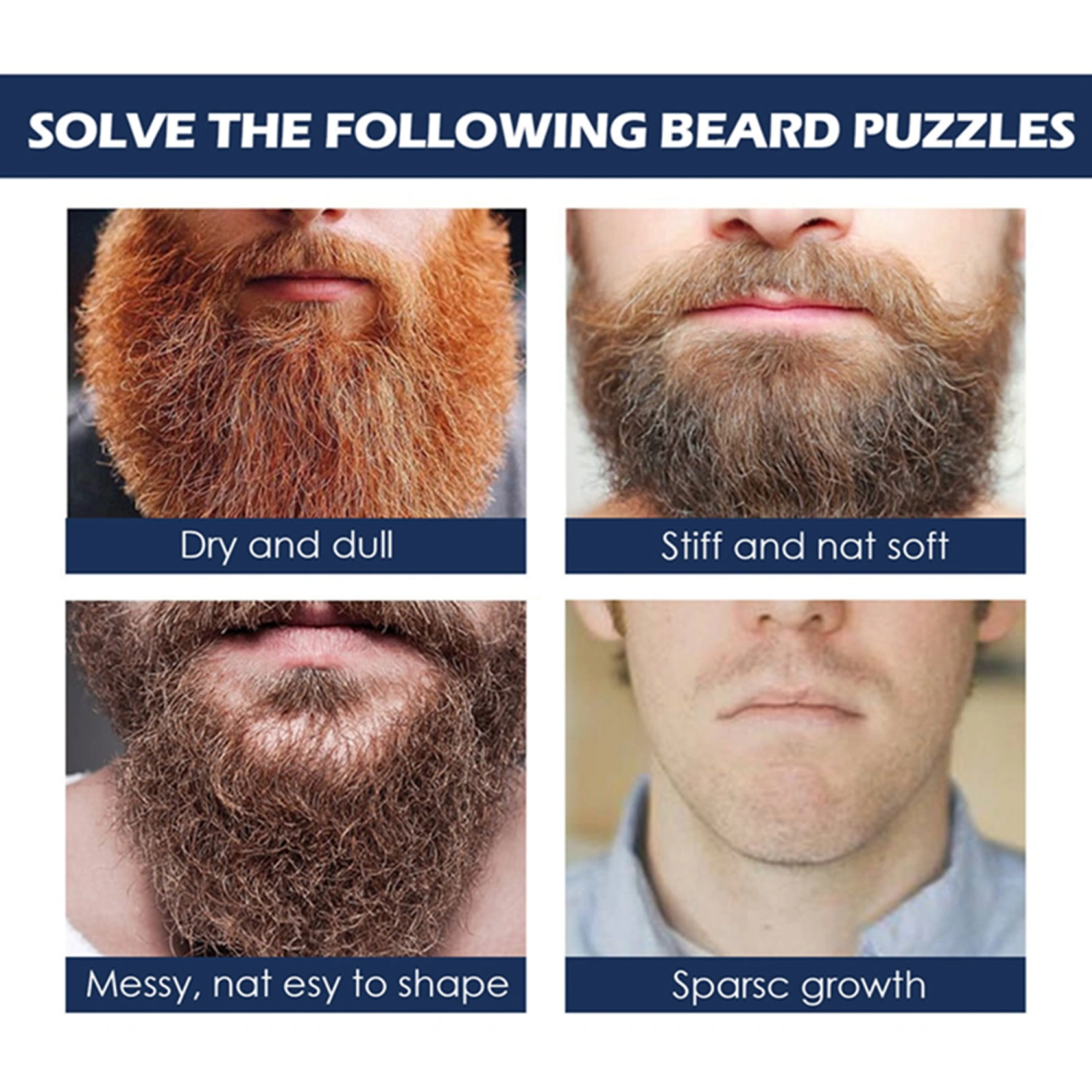 Beard Oil for Men Beard Growth, Natural Formula for Softer, Fuller