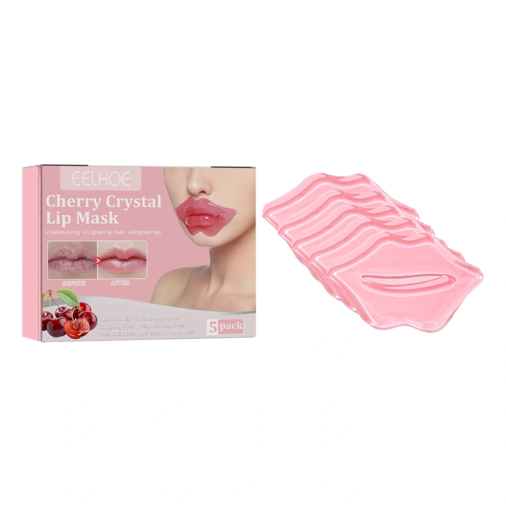 Lip Mask, Collagen Crystal Lip Masks, Pink Lip Care Pads Mask