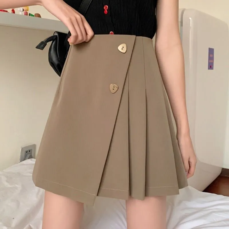 New Arrival Plus Size High Waist Asymmetric Skirt for Women