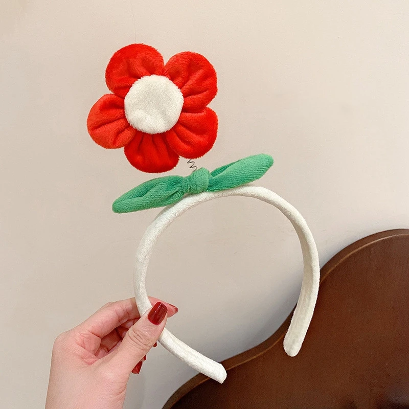 Ladies New Little Red Flower Barrettes