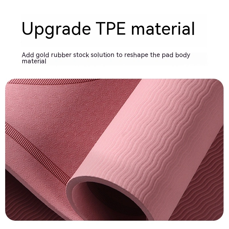 Household Skipping Rope Round Yoga Mat TPE Thickened Solid Color Fitness Beginner Suitable Meditation Mat