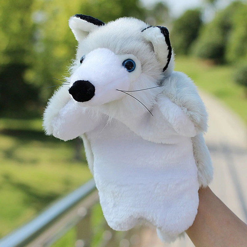 Fox Fur Plush Toy Puppet Kindergarten Story Props