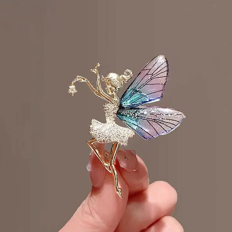 Butterfly Fairy Brooches Fashion Creative Clothing Accessories Pin Exquisite Pin