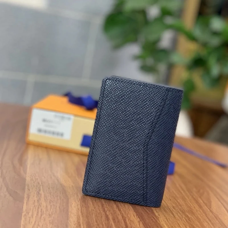 Genuine Leather Card Holder Cross-border Ultra-thin Multi-card-slot Card Clamp Portable Cow Leather Anti-theft Swiping Boutique Wallet